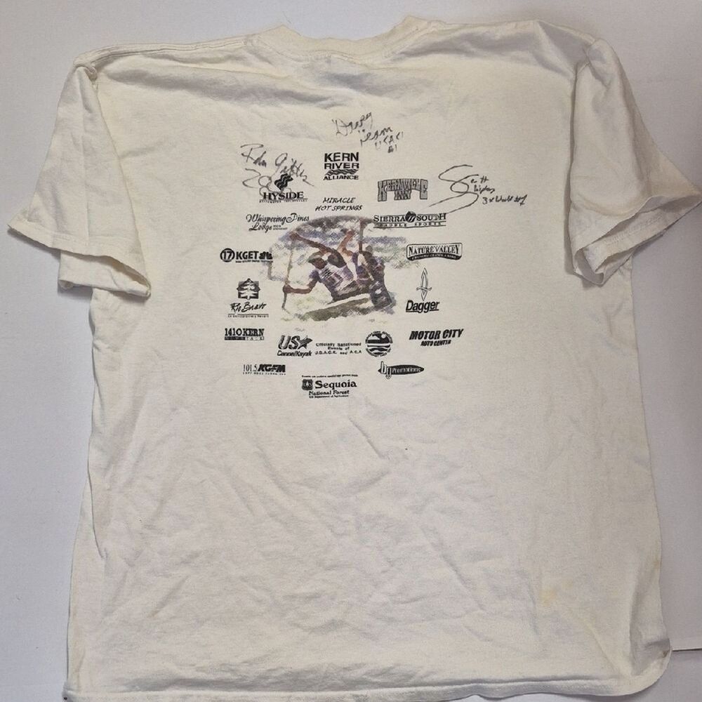 Vintage 2000 USA Whitewater Slalom Team Signed T-Shirt Olympic Kern River XL - Picture 10 of 15